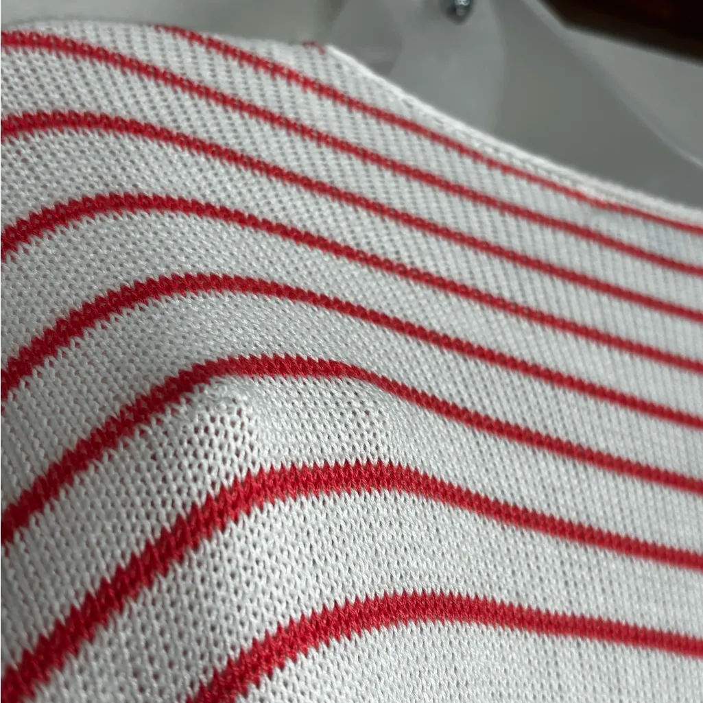 Adrienne Vittadini Capri Striped Knit Sweater Size Large - Image 12