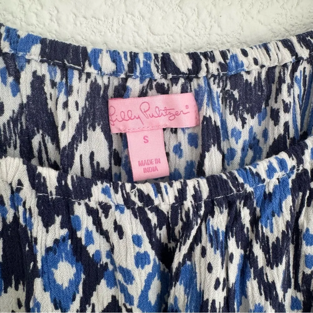 Blue Print Delaney Tunic Dress Off The Shoulder Coin Shell Size S - Image 3