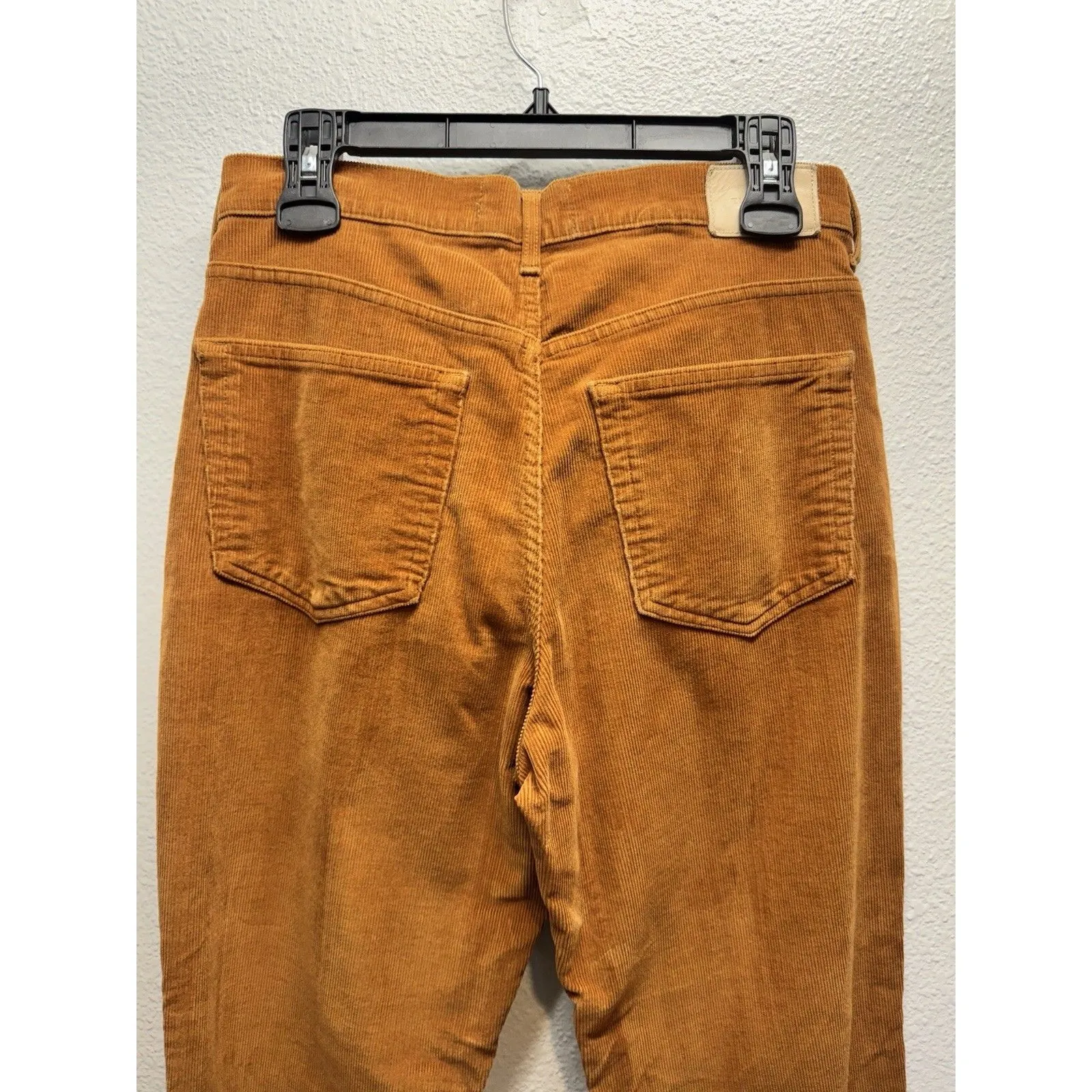 Everlane Tan Brown Baby Cord Cheeky Corduroy High Waist Straight Leg Pants Sz 29 - Image 11