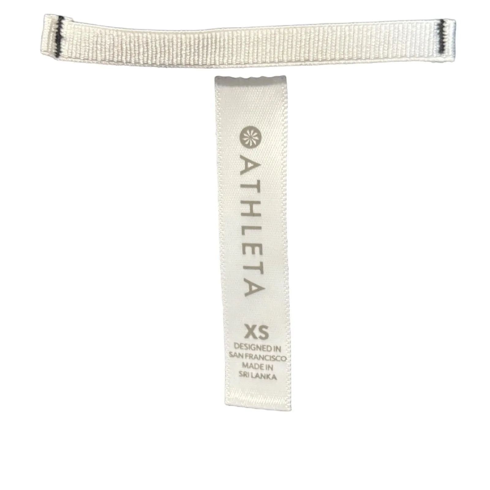 Athleta Shirt Womens XS Black Short Sleeve Sheer Logo Workout Gym Yoga - Image 3