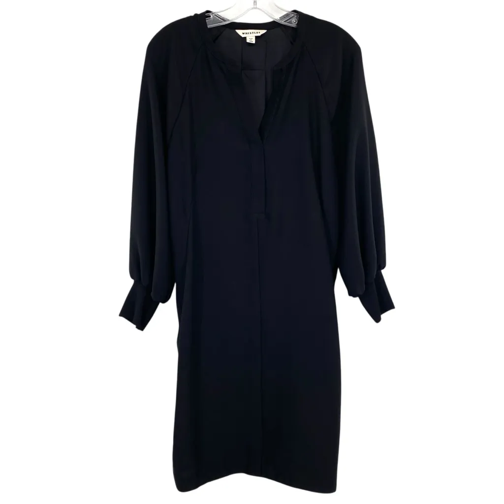 Whistles Zeta Rib Cuff Dress V - Image 2