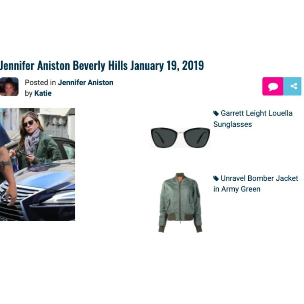 💕GARETT LEIGHT💕 Louella Sunglasses ~ Toffee Gold with Semi Flat Green Lenses - Image 6