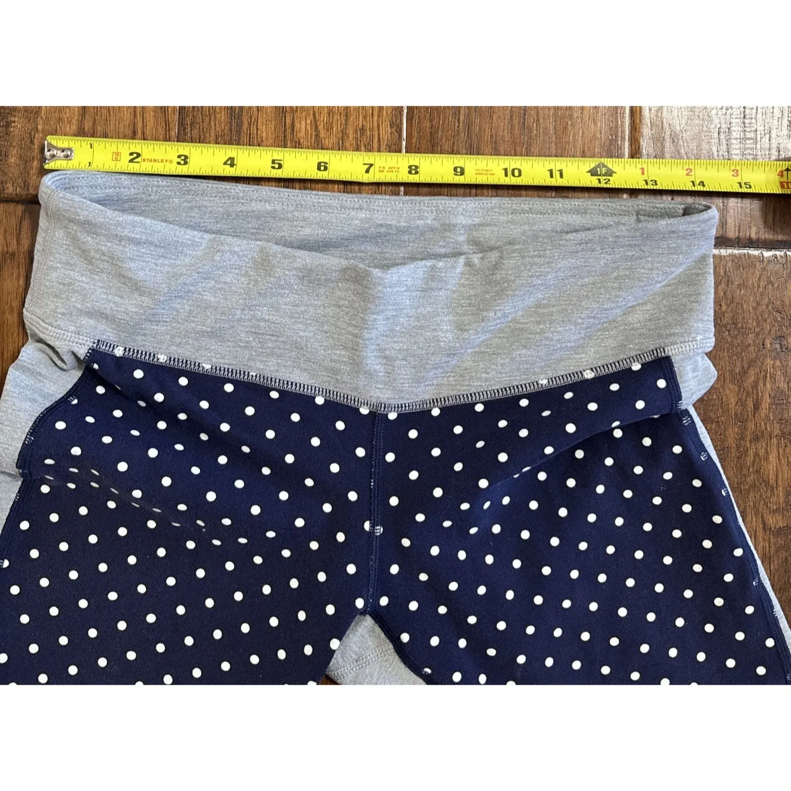 EUC New Balance for‎ J.Crew performance capris colorblock polka dot M - Image 2