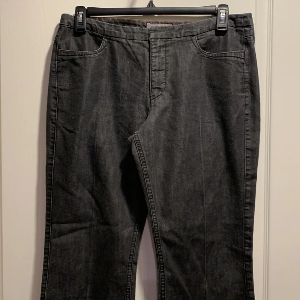 Women's Vintage VTG Esprit Charcoal Gray Faded Black Jeans Size 15 GUC #3274 - Image 9