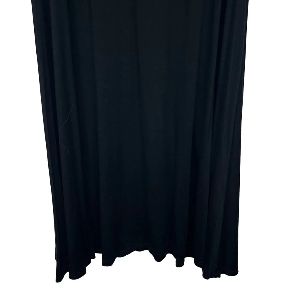 Women's Black High Waisted Pull On Black Skirt Size Medium Stretch Soft - Image 5