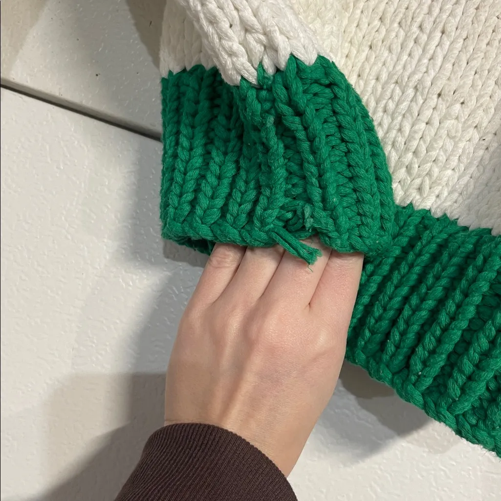 YLLW THE LABEL ZORA CHUNKY KNIT SWEATER WHITE MEDIUM - Image 3