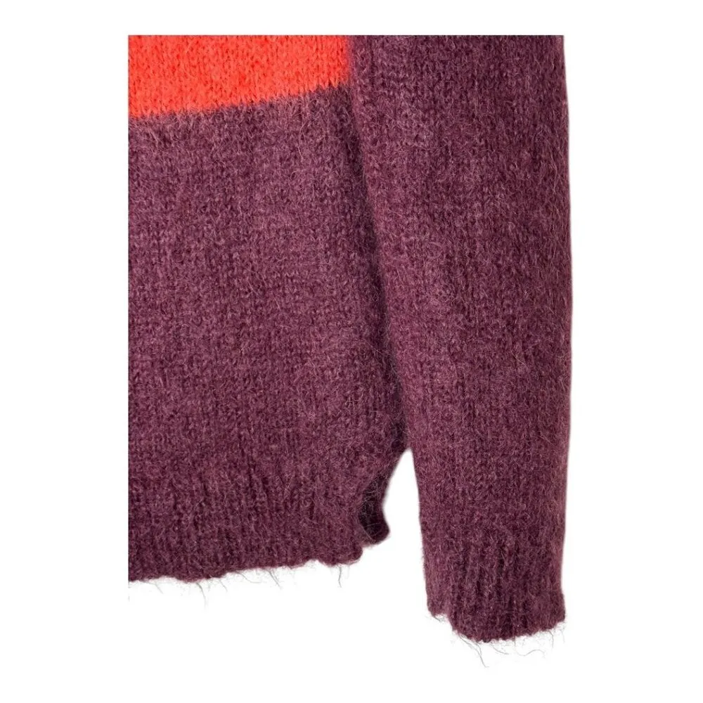 Anthropologie Needle Sweater Women Small‎ Pink Louise Mohair Merino Wool Knit - Image 7