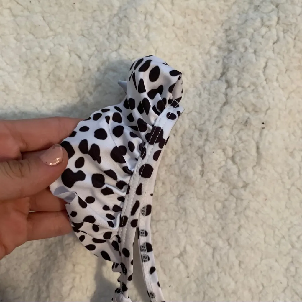 Dalmatian print ASOS bikini top - Image 2