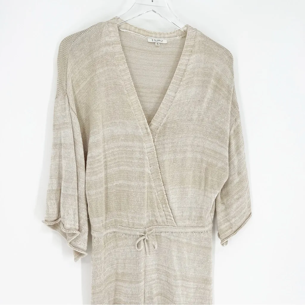 Z Supply Analise Knit Romper‎ M Tan - Image 4