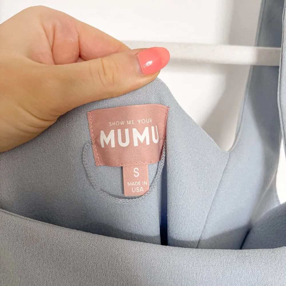 Show Me Your Mumu Paris Gown Steel Blue Stretch - Image 5