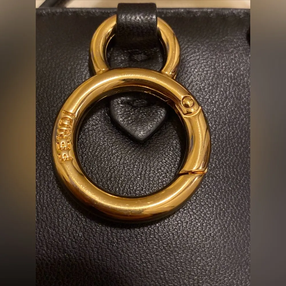 Fendi Nano Peekaboo Nappa Sigma Shoulder Bag - Image 15