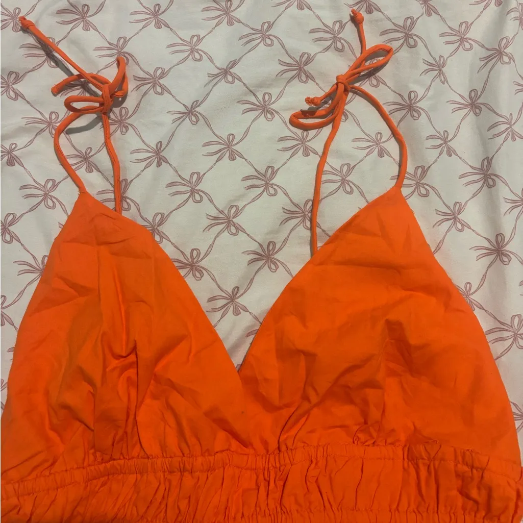 Marshall’s Vibrant Orange Crop Top - Image 3