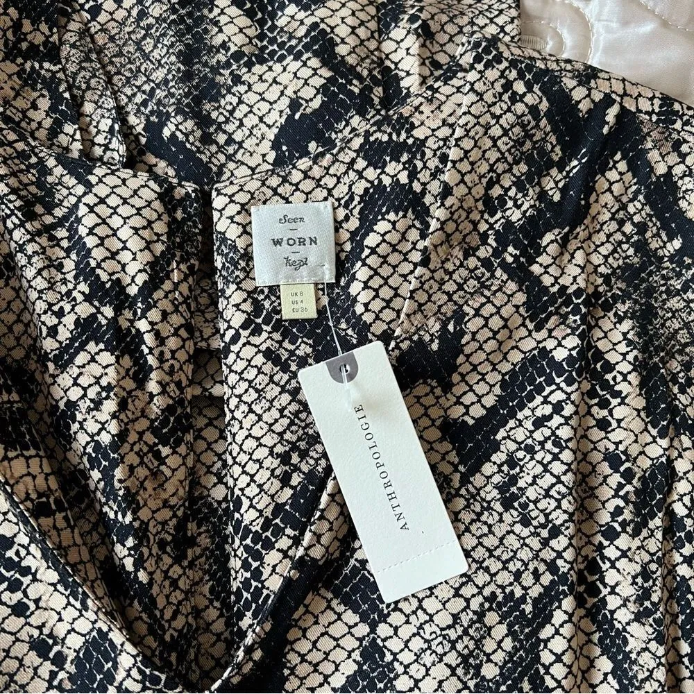 Anthropologie | Seen Worn Kept Snake-Printed Jumpsuit
NEW Size 4 - Image 7