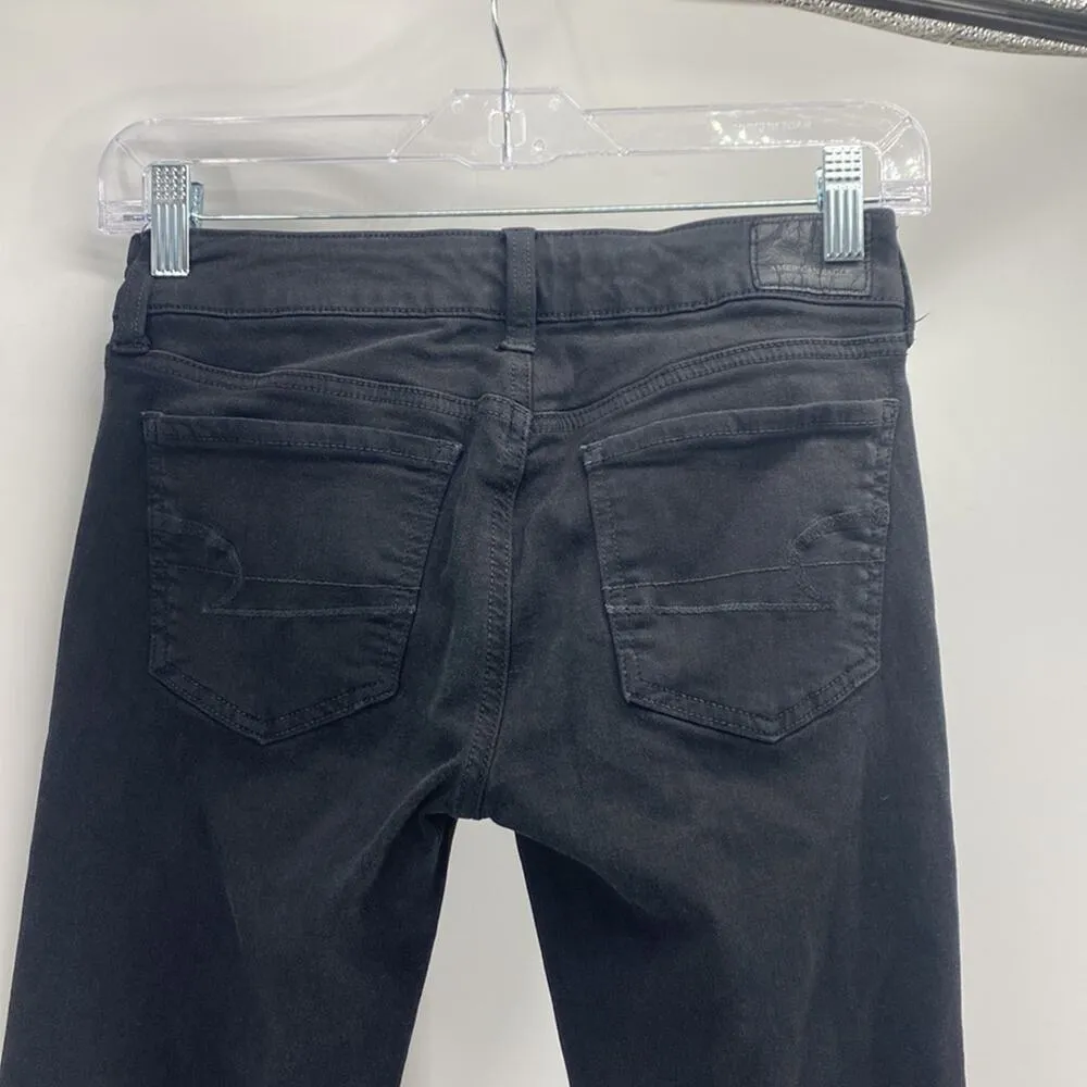 American Eagle black super stretch X jegging minimalist neutral wardrobe basic - Image 6
