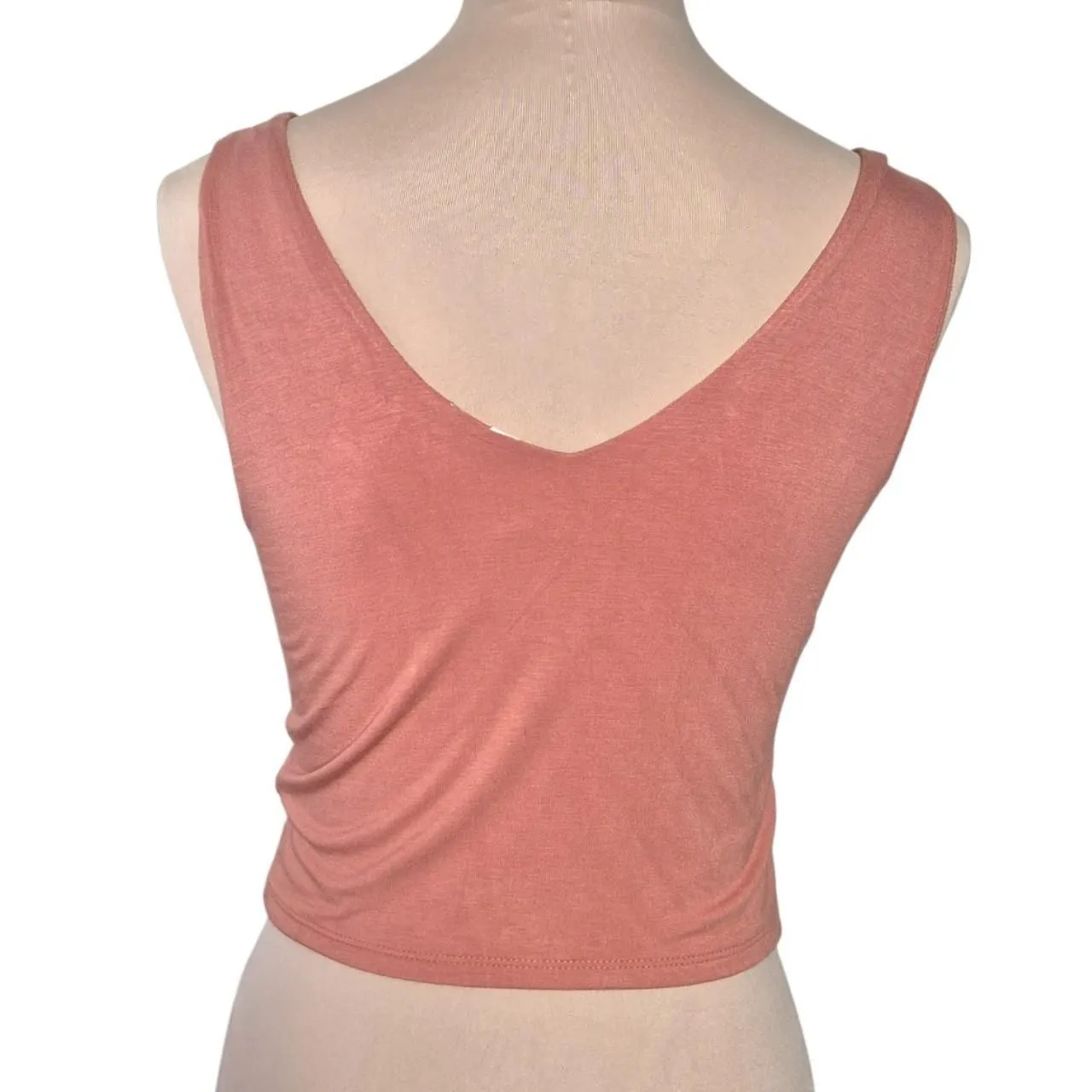 Be Cool Los Angeles Cropped Tank Top Terracota Size Medium - Image 2