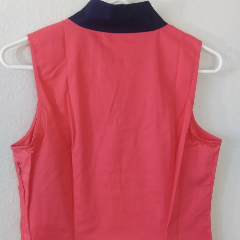 colorblock v-neckline cotton sleeveless dress Size Small - Image 9