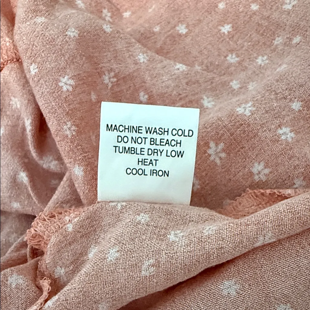 La Hearts Size Extra Small XS Peachy Pink Polka Dot Women's Teen Girl Top - Image 9