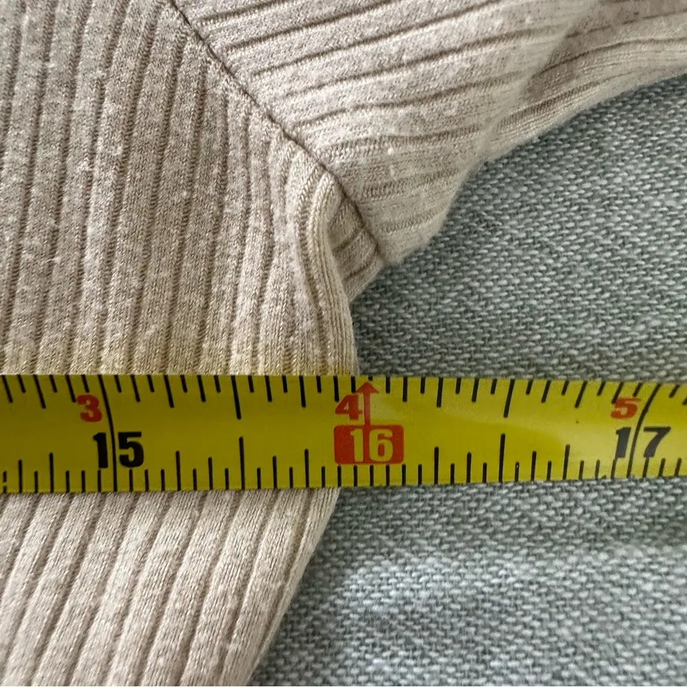 Free People Intimately Soul Mate Lounge Ribbed Beige Crop Top Size XS - Image 5