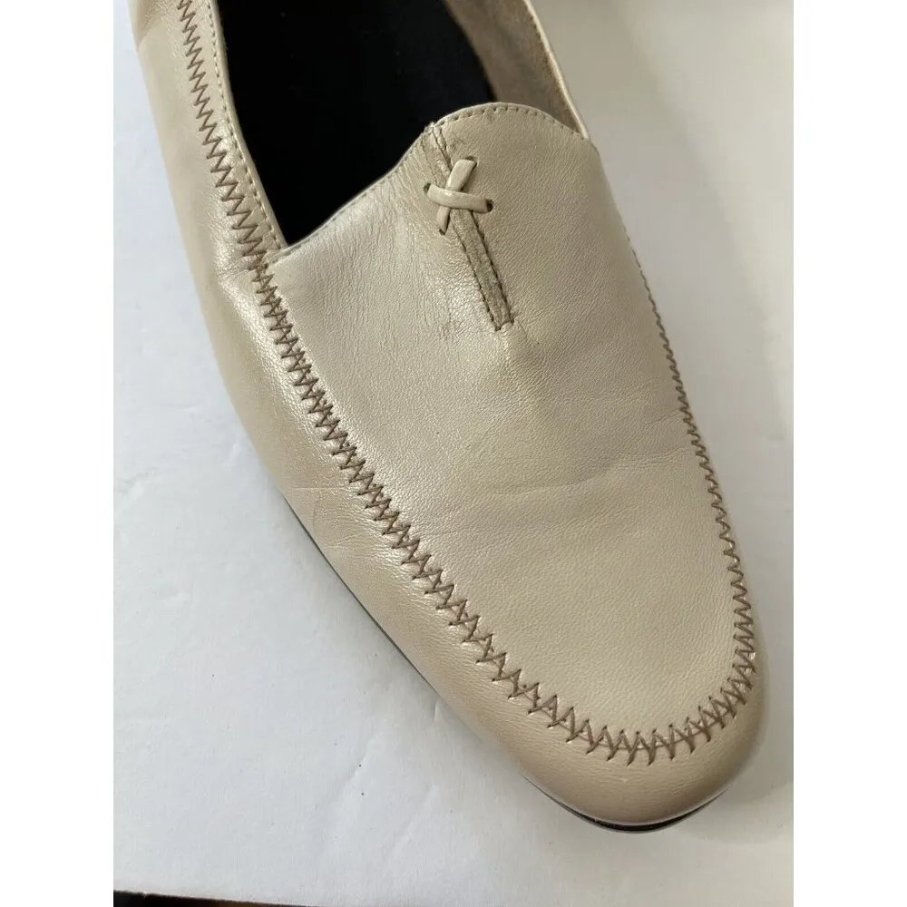 Munro American Lauren Winter White Leather Loafers Shoes Size 12 N HTF - Image 6