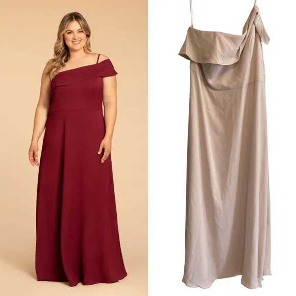 Hayley Paige Occasions Bridesmaids Dress Style W914 Cashmere Size 22 NEW - Image 2