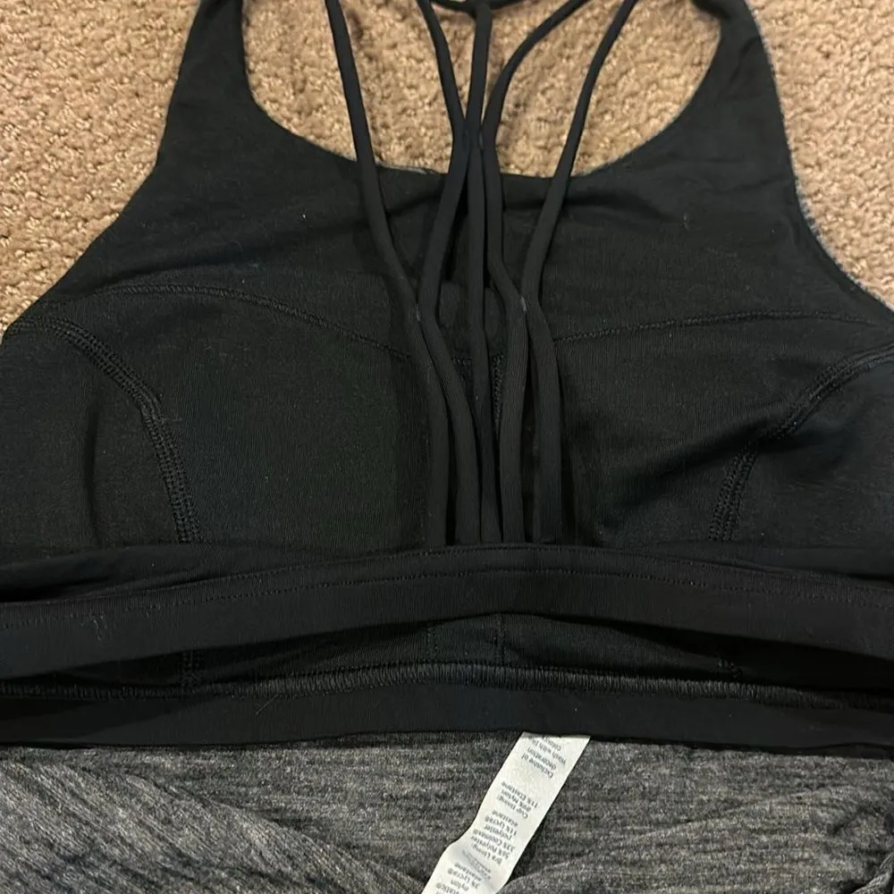Lululemon Women’s Grey Raise the Barre Tank Top with Strappy Built in Sports Bra - Image 5