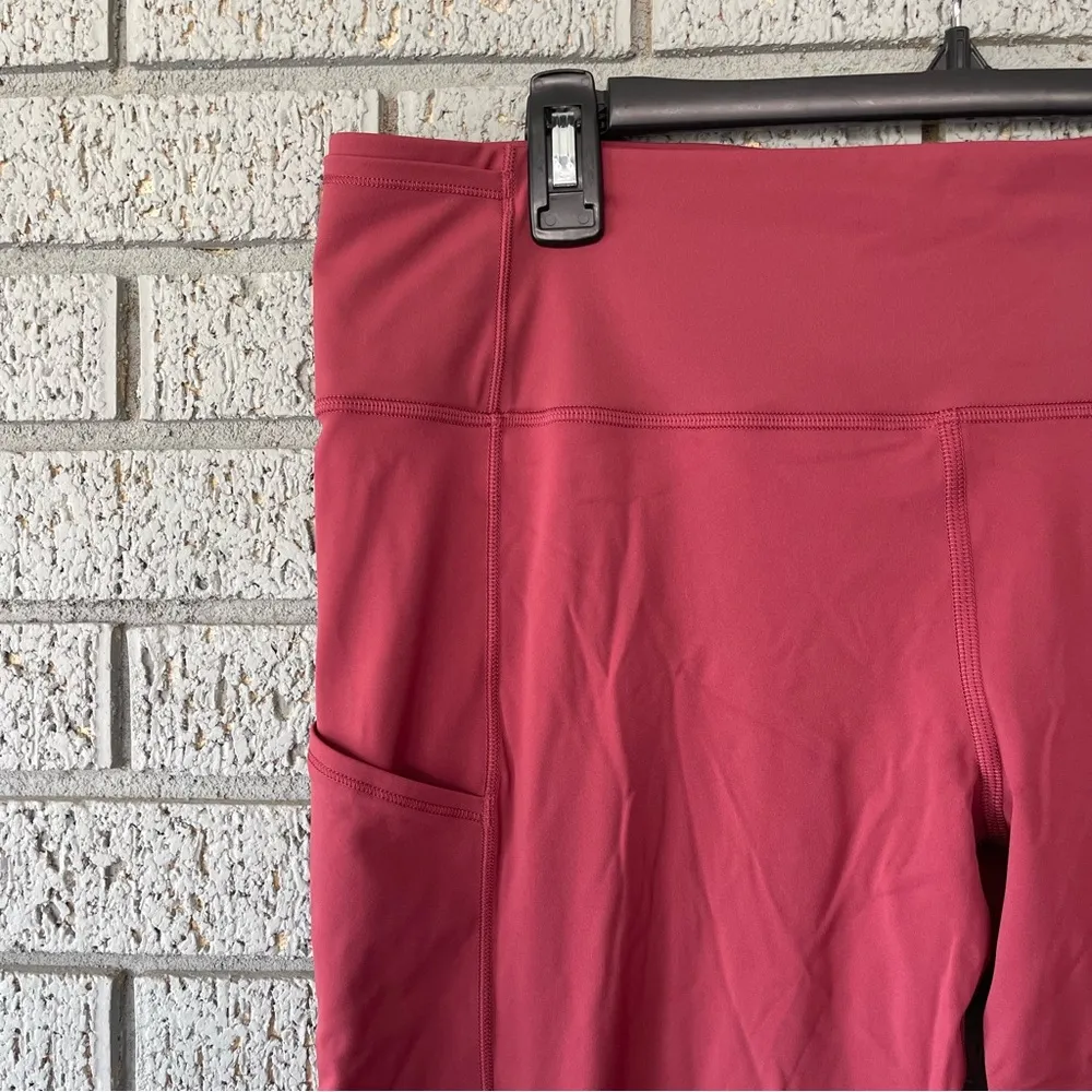 Lululemon Fast and Free High-Rise Tight 28" *Brushed Nulux Mulled Wine Size 14 - Image 5