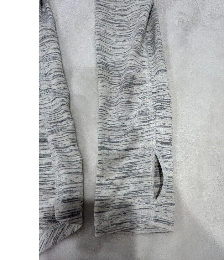 Zyia Active Grey Size Extra Small XS Vented Open Split Back Workout Top Shirt - Image 4