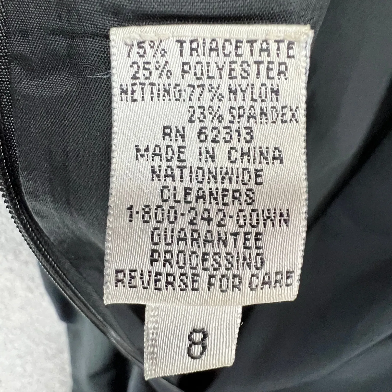 Lillie Rubin Vintage Y2K Sheath Dress Women 8 Black Beaded Cocktail Evening Glam - Image 11