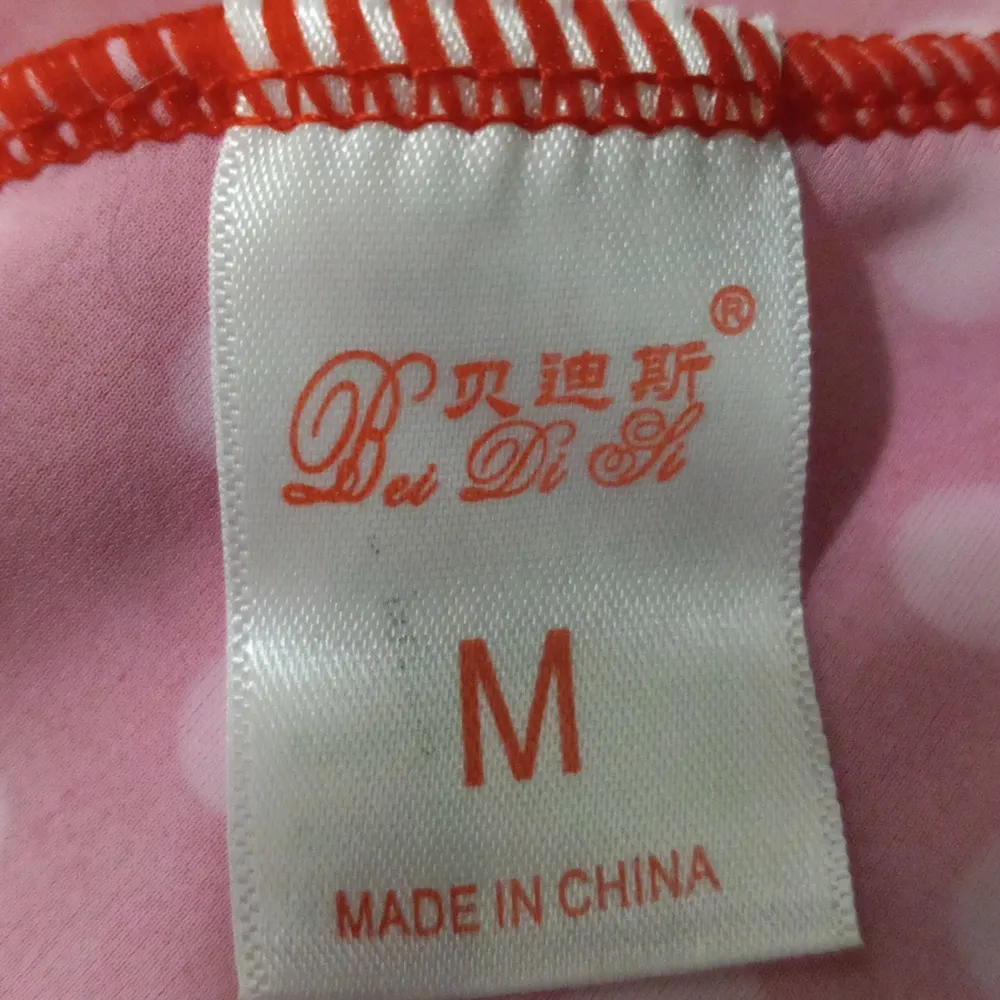 Vintage Romper M Sexy Halter Pin Up Layered Polka Dot Nylon Tie Back Outfit Red Size M - Image 7