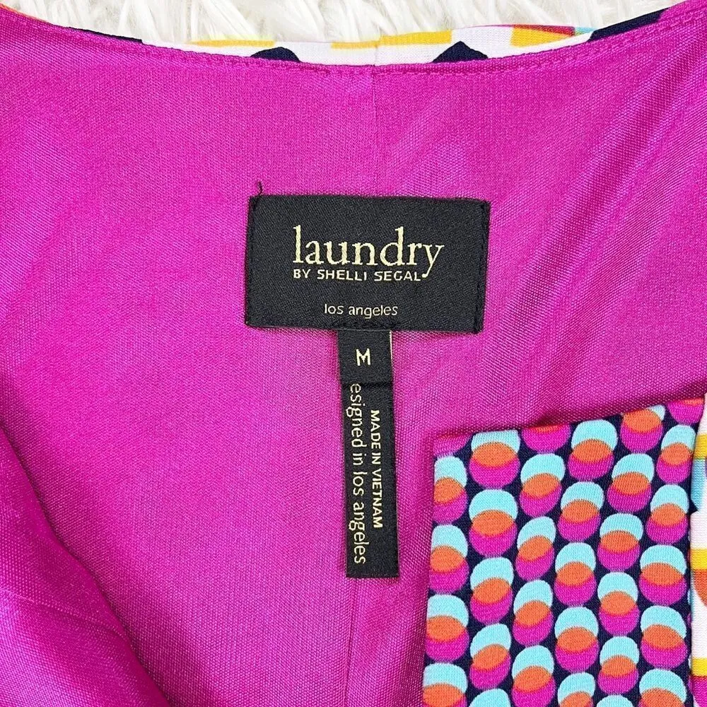 Laundry by Shelli Segal Pink Mod Geometric Shift Dress‎ Size Medium - Image 6