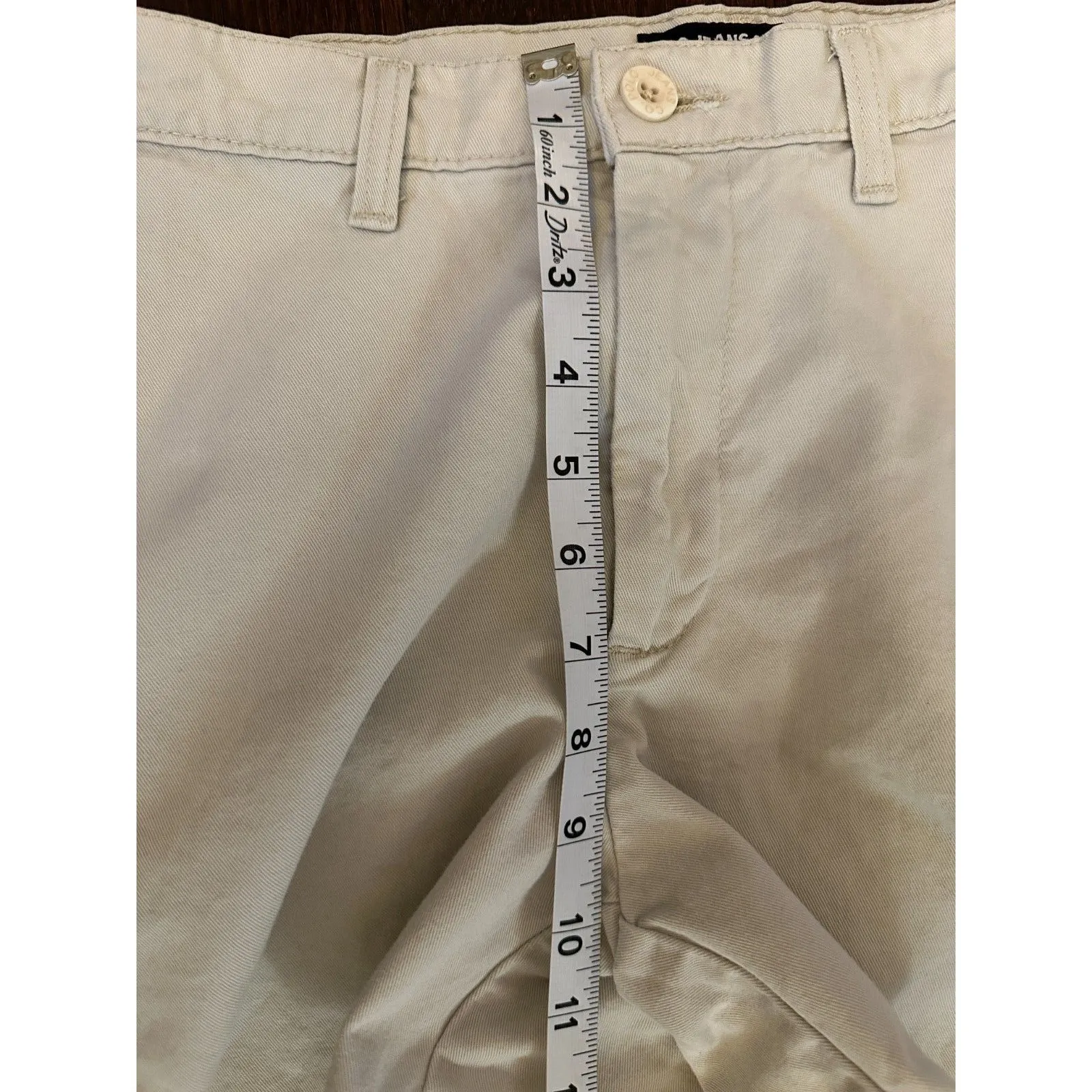 Vintage POLO Jeans Co Ralph Lauren Beige Shorts Size 8 - Image 8