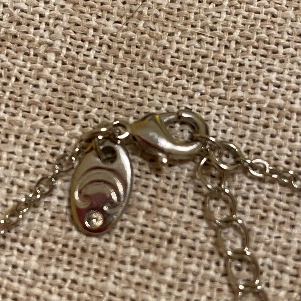 Charming Charlie Girl Gone Country silver tone necklace Faux Turquoise 18" - Image 4