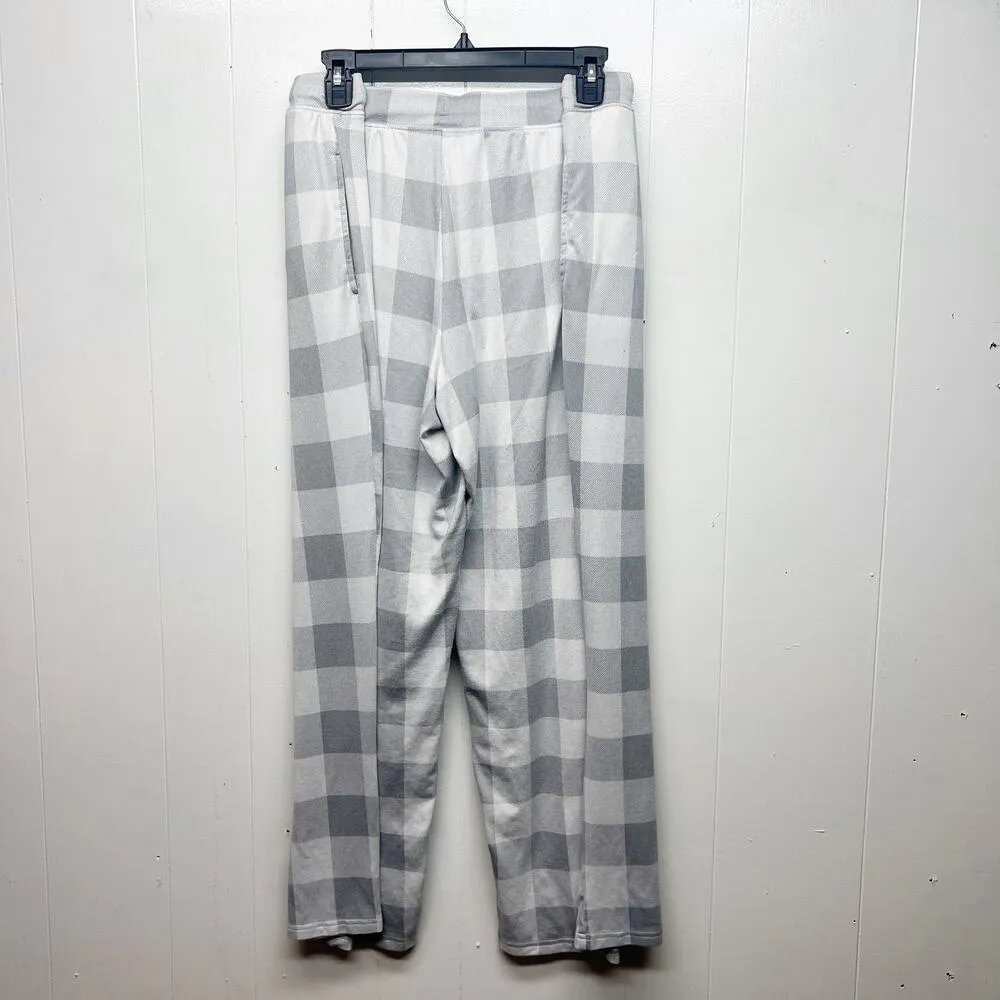 Joyspun Womens Pajama Pants 2X Lounge Soft Cozy Comfort Relaxed Stretch Pockets Gray - Image 5