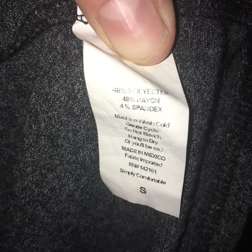 Lularoe charcoal gray pink trim Julia S classic sheath dress - Image 3