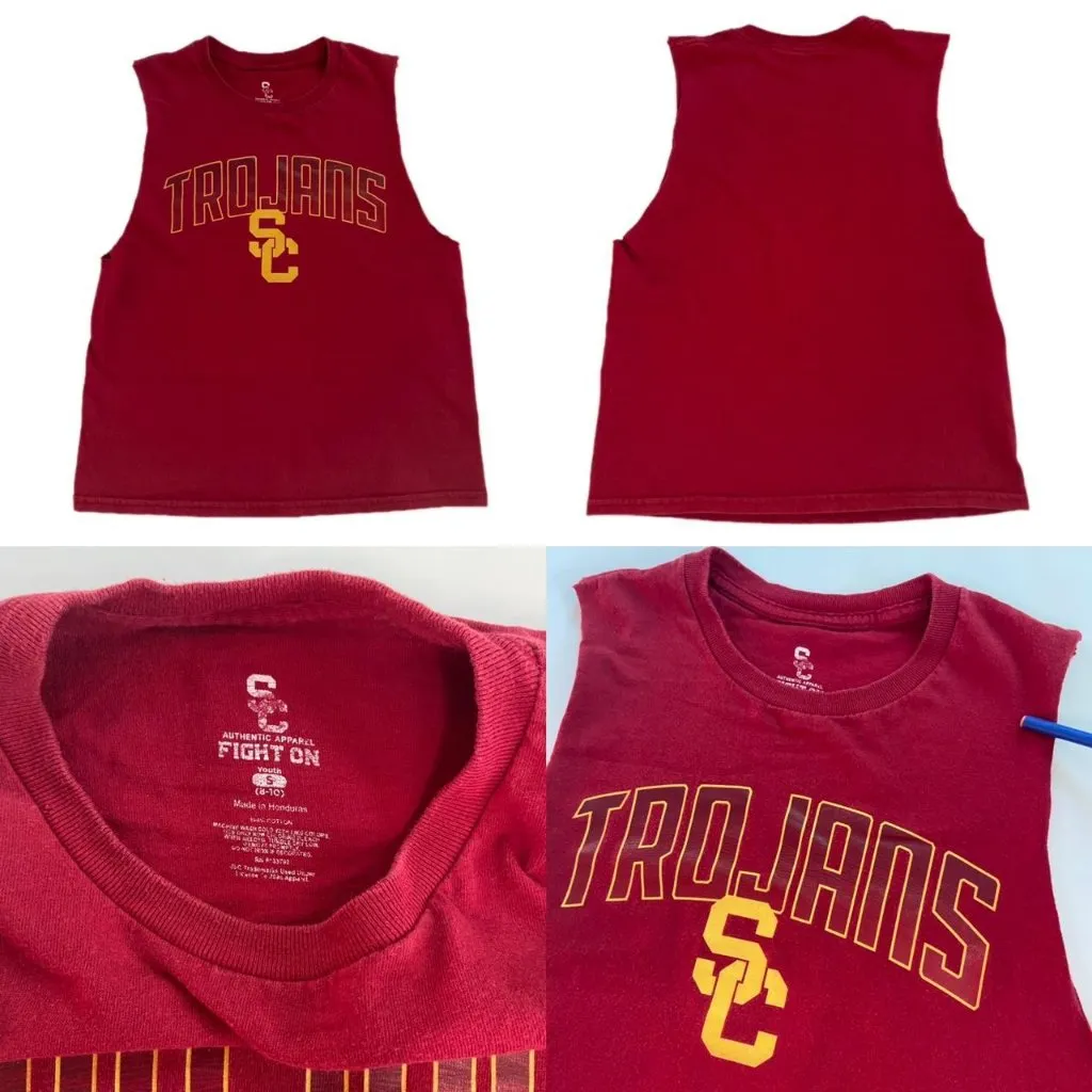 USC Trojans Southern California Baby Muscle Tee Red Size undefined - Image 4