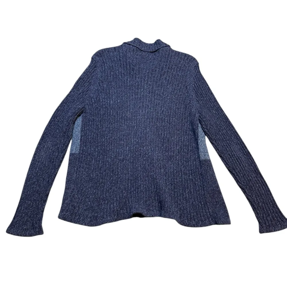 Tiara International Santa Claus Zip Up Cardigan Sequin Embellished Large - Image 4