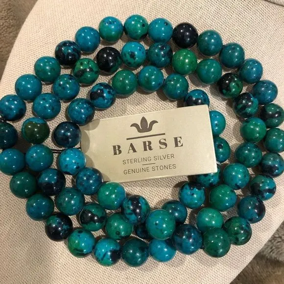 BARSE  Azurite Single Strand Necklace 25” - Image 2