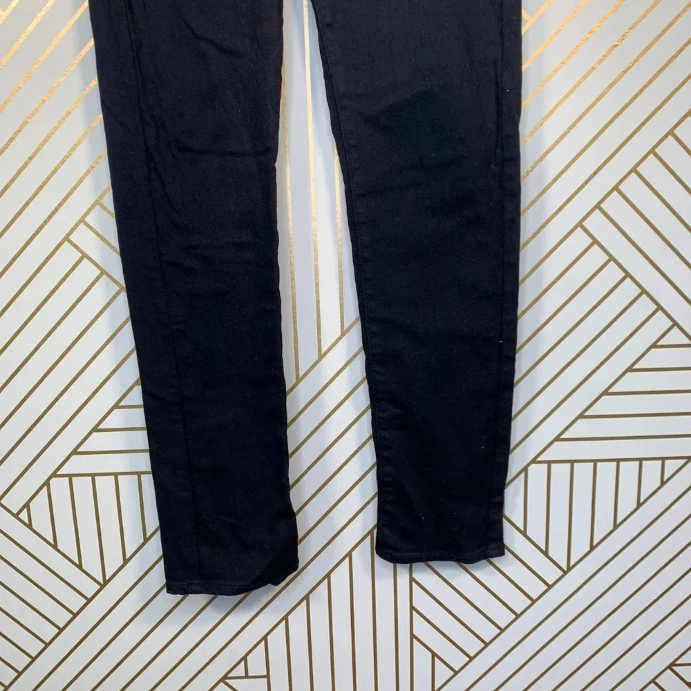 Paige Peg Skinny‎ Jeans in Black Overdye - Image 6