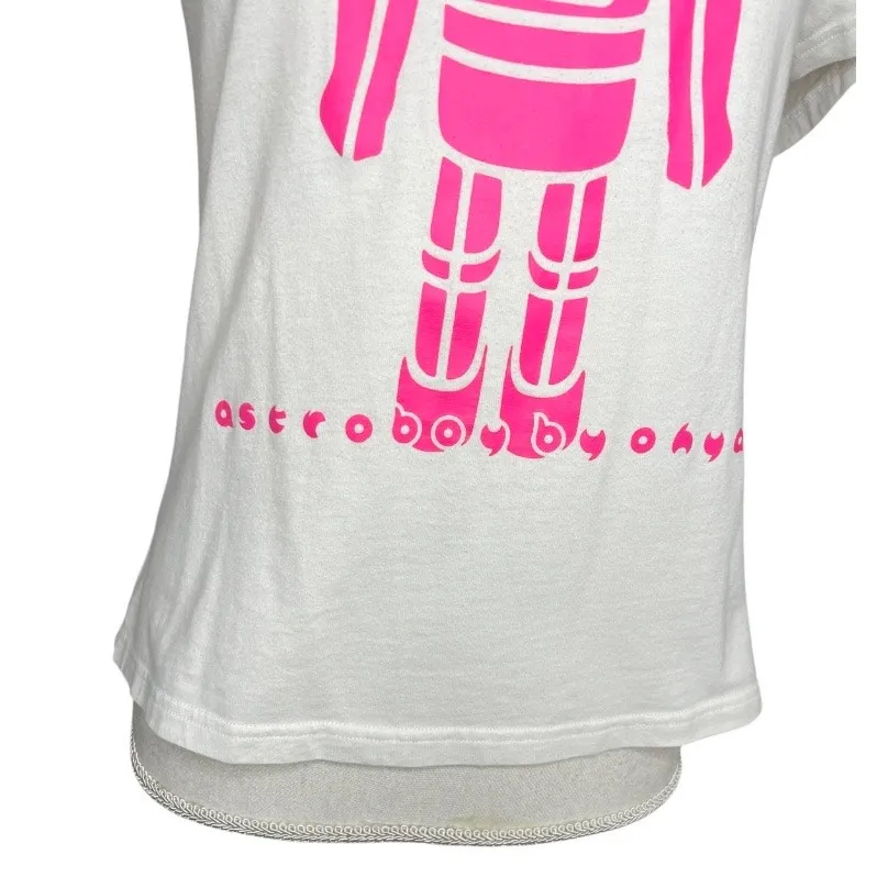 Astroboy by ohya pink & white Crewneck T - Image 2