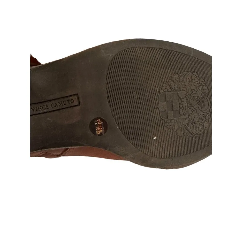 VINCE CAMUTO Tan Brown Ankle Booties Boots Size 9 - Image 6