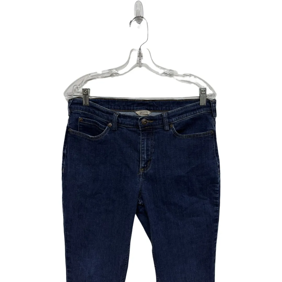 Duluth Trading Co Women's Denim Jeans Skinny Straight Fit Size 12 X 33 Trade Blue - Image 2