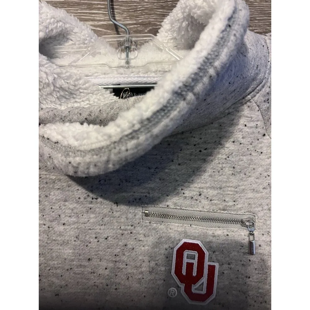 OU Oklahoma Sooners ladies pullover hoodie small smooth fleece lining Size S - Image 3