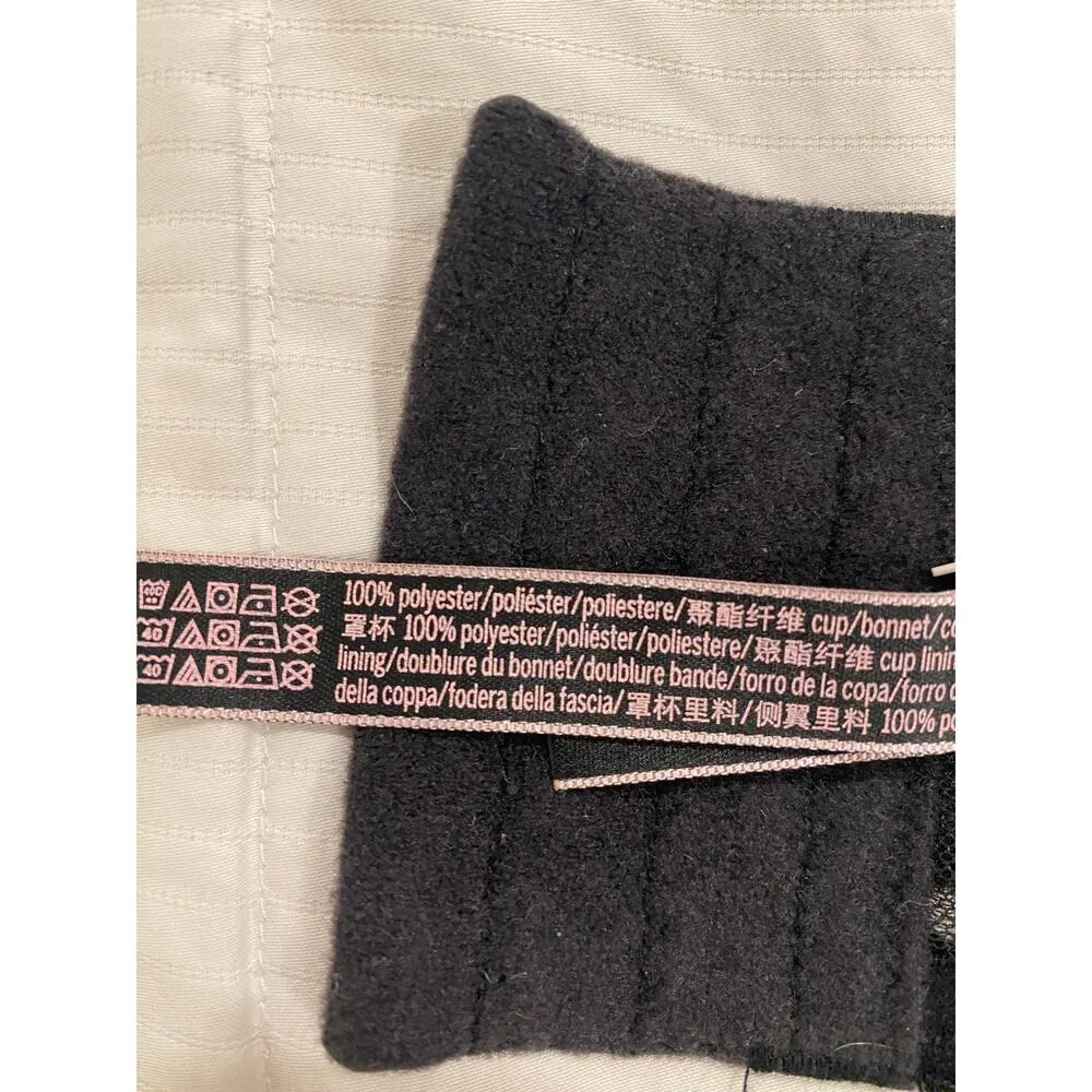 Victorias Secret Luxe Lingerie Long Line Floral Embroidered Bralette Black Large - Image 12