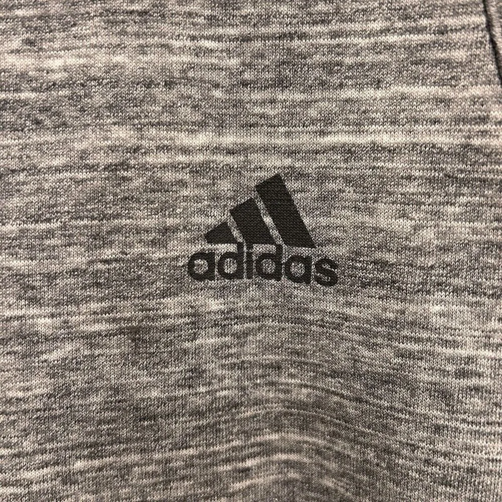 Adidas Women's Tank Top Large Grey Side Slits High Neck French Terry‎ Material - Image 2