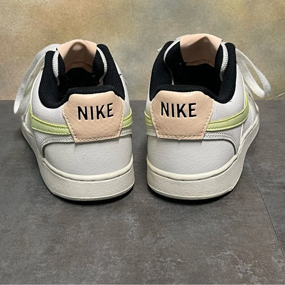 Nike Court Vision  White/Green Women's Leather Tennis Shoes Size 9 - Image 7