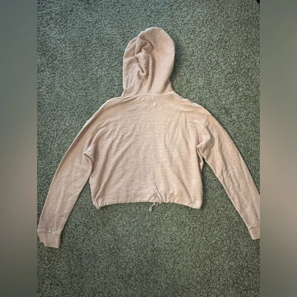 PULL AND BEAR light pink hoodie, size XS - Image 2