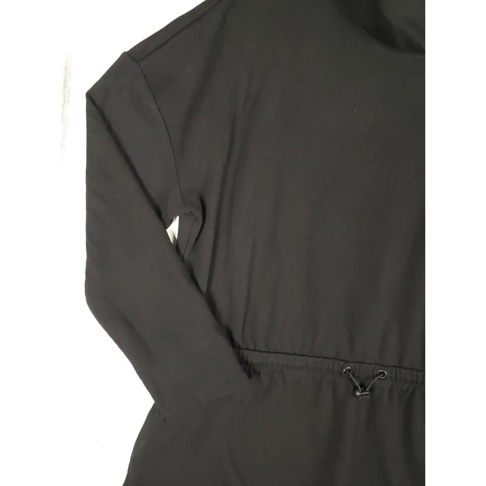 NWT Liz Claiborne Black Cinched Waist Pullover Sweatshirt Women's Size Large - Image 4