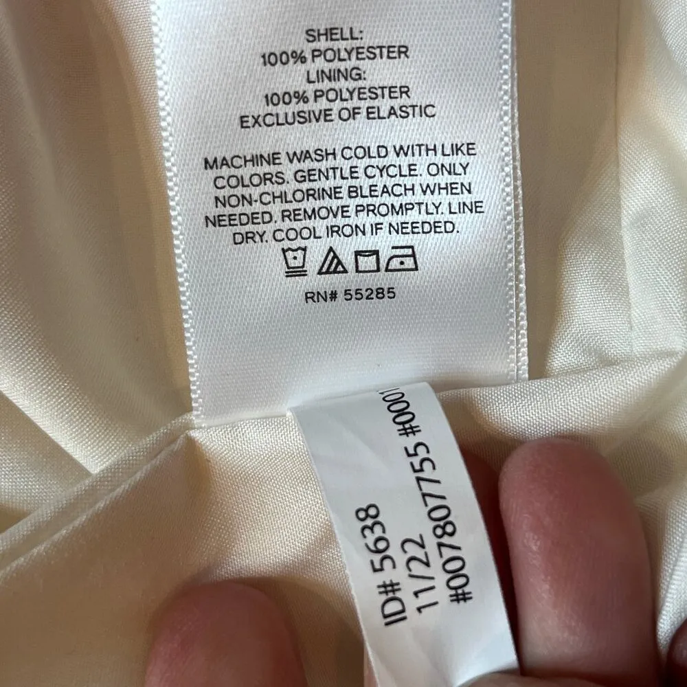 Express Puff Sleeve Cream Pink Cut Out Floral Print Mini Dress Smocked Back SZ M - Image 14