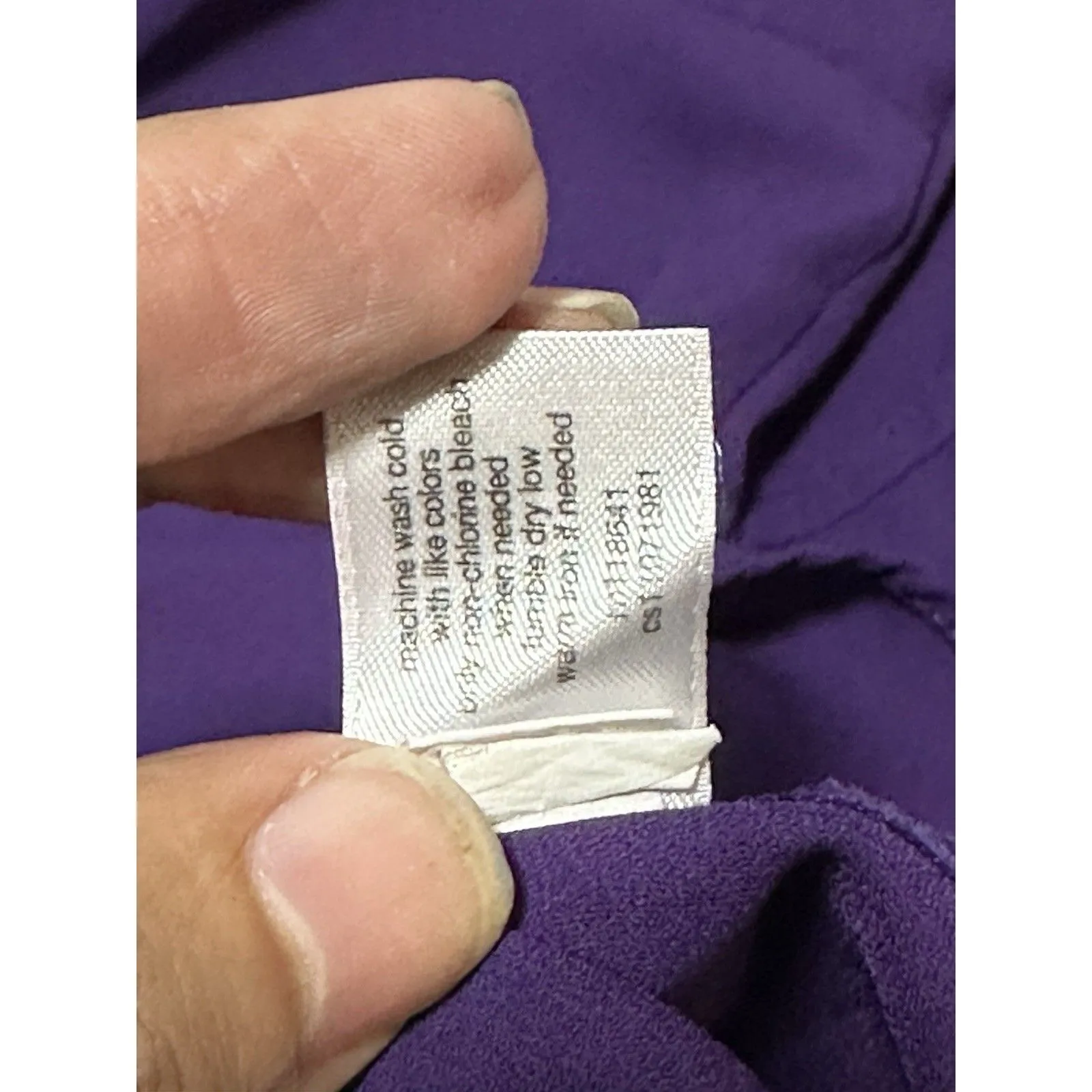 Lane Bryant Womens Purple Long Sleeve Button Up Blouse Size 18/20 - Image 6