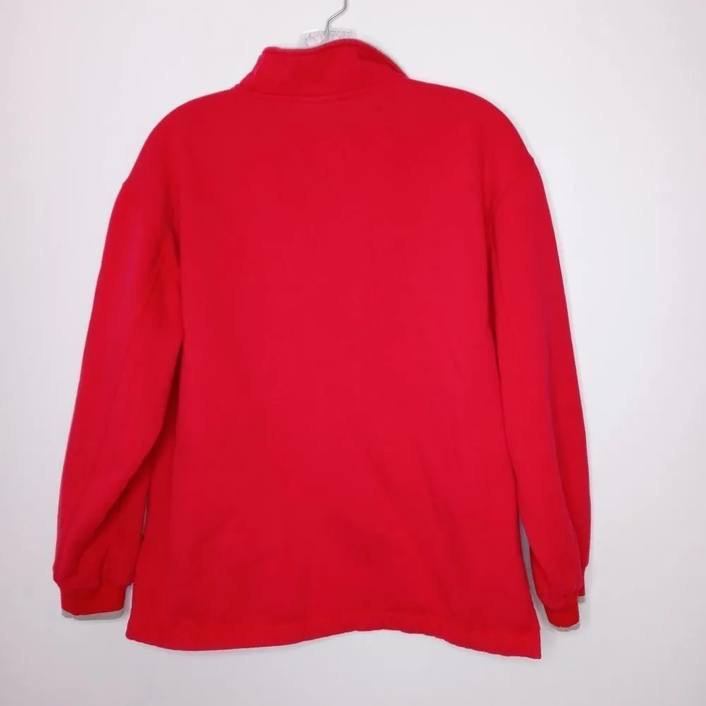 Vintage Walt Disney Mickey red pullover size medium - Image 7